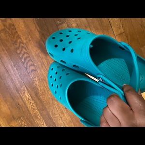 Blue crocs